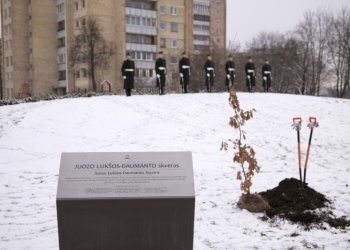 Atveriamas skveras kovotojo Juozo Lukšos-Daumanto atminimui