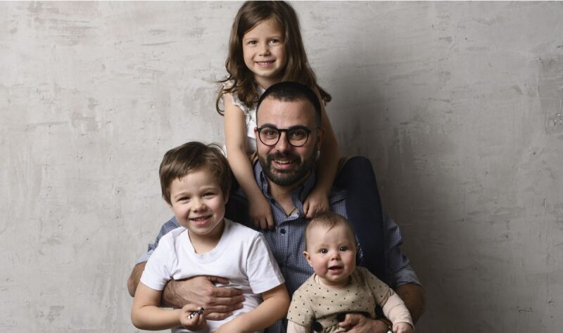 Virtuvės šefas Gian Luca Demarco su šeima