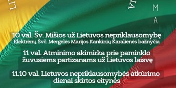 Kovo 11-ąją – Lietuvos nepriklausomybės atkūrimo dieną – Elektrėnuose švęskime kartu!