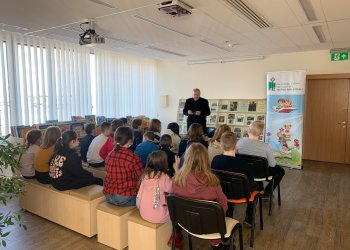 Susitikimas su vaikų rašytoju Vytautu Račicku