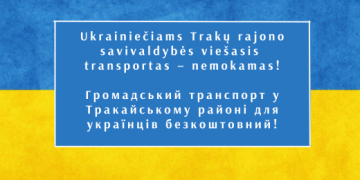 Ukrainiečiams Trakų rajono savivaldybės viešasis transportas – nemokamas