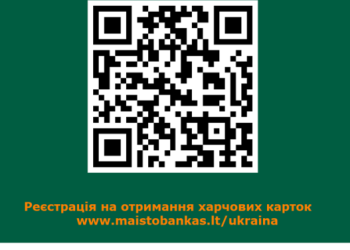 Ukrainos piliečiams bus dalinamos maisto kortelės