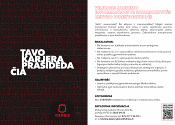 Darbas, kuriame jaunystė ne amžius – pasaulėžiūra