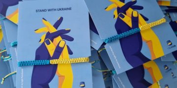 Ukrainos spalvų apyrankės