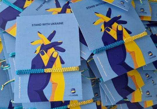 Ukrainos spalvų apyrankės