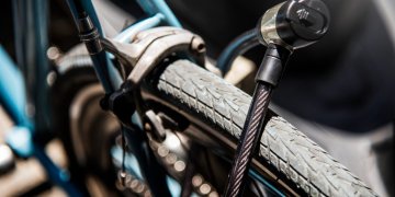 dviratis su užraktu