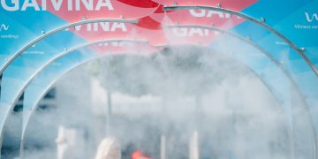 Karščių metu Vilniuje miestiečius vėl vėsins vandens dulksna