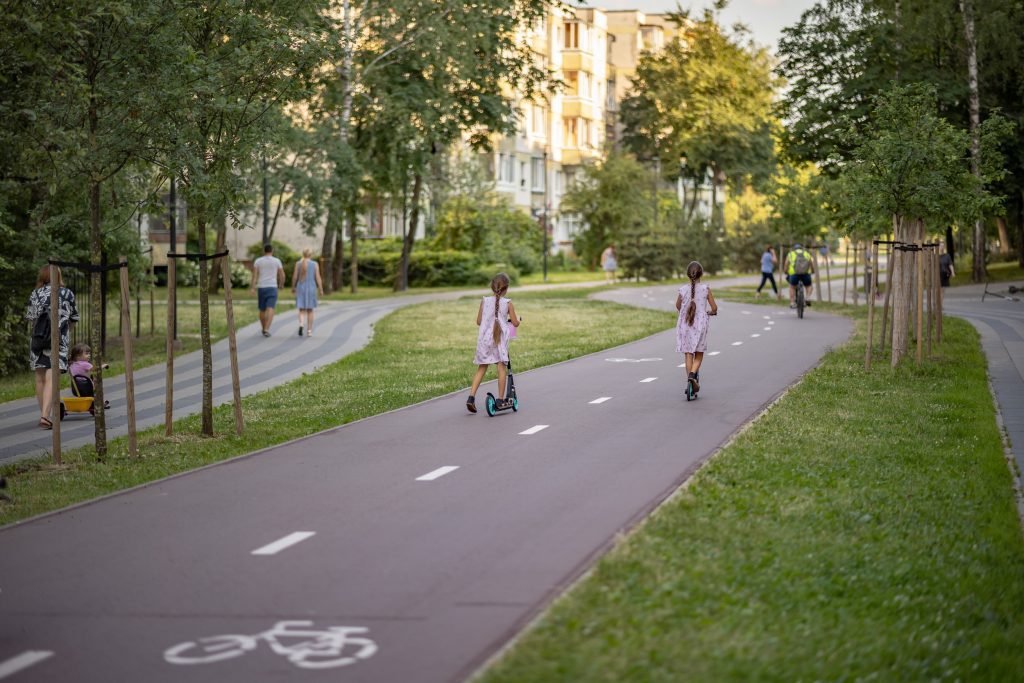 Vilnius šienauja pievas