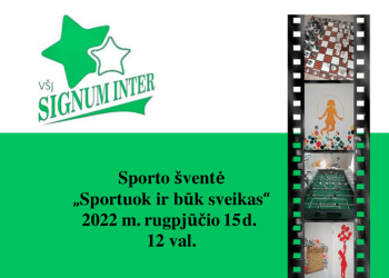 kvietimas į sporto šventę