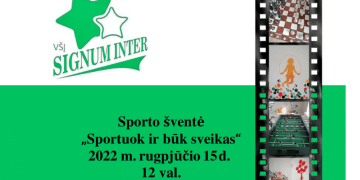 kvietimas į sporto šventę