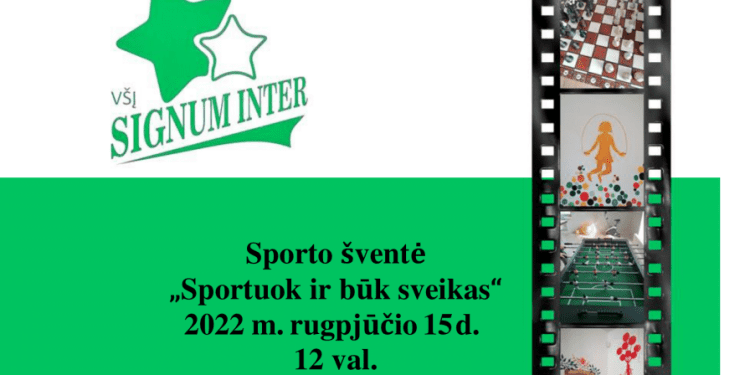 kvietimas į sporto šventę