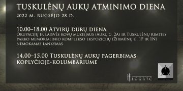 Lietuvos gyventojų genocido ir rezistencijos tyrimo centras kviečia drauge paminėti Tuskulėnų aukų atminimo dieną