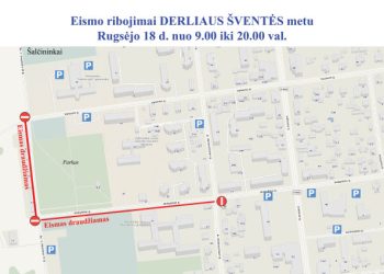 Eismo ribojimai Derliaus šventės metu