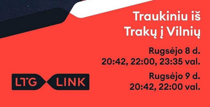 Trakų 700-ojo gimtadienio renginių proga – specialūs traukinių reisai iš Trakų į Vilnių ir „Trakų...