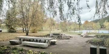 Menininkai kviečia į svetainę-virtuvę po atviru dangumi