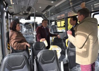 Įsigytas naujas, neįgaliesiems pritaikytas, autobusas