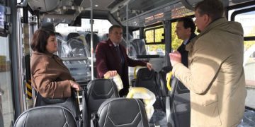 Įsigytas naujas, neįgaliesiems pritaikytas, autobusas