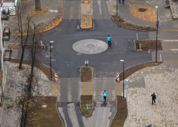 Sostinės Naujamiestyje baigiami T. Ševčenkos gatvės atnaujinimo darbai