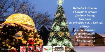 Kviečia į Kalėdų eglutės įžiebimą Nemenčinėje