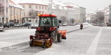 Takus ir kiemus sostinėje valys daugiau technikos