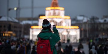 Šventiniu laikotarpiu Vilniuje visi keliai veda Kalėdų miestelio link
