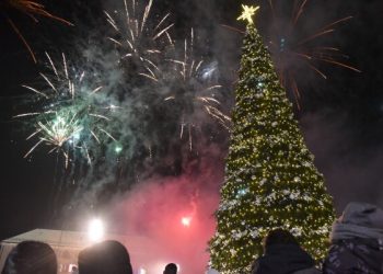 Nušvito Šalčininkų rajono eglė!