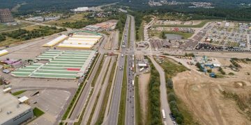 Įrengiant sankryžą prie Gariūnų bus ribojamas eismas ir keisis 20 autobuso maršrutas