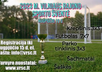 Kviečiame dalyvauti Vilniaus rajono sporto šventėje!