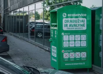 Džiugi žinia Vilniaus rajono gyventojams: statomi pirmieji tekstilės konteineriai