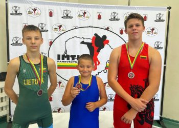 Vilniaus r. Nemenčinės sporto mokyklos auklėtiniai – Lietuvos graikų-romėnų imtynių jaunių ir vaikų žaidynių prizininkai