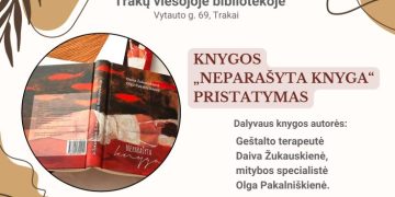 Trakų viešojoje bibliotekoje bus pristatytas romanas „Neparašyta knyga“