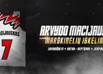 „Rytas“ į „Jeep“ arenos palubes iškels A. Macijausko marškinėlius