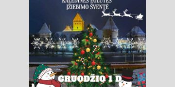 Kalėdinės eglutės įžiebimo šventė Trakuose