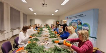 Advento vainiko pynimo kūrybinės dirbtuvės