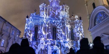 Vilniaus šviesų festivalio metu bus ribojamas eismas sostinės senamiestyje