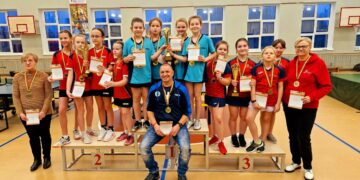 Vilniaus rajono mergaičių stalo teniso komanda iškovojo auksą