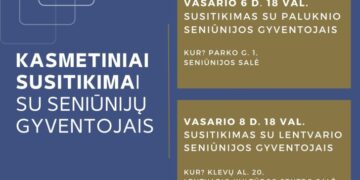 Vyks susitikimai su gyventojais Paluknyje ir Lentvaryje