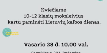 Centrinė biblioteka kartu su moksleiviais minės Lietuvių kalbos dienas