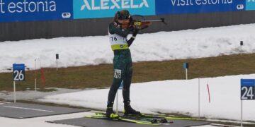 Eliza Šidlauskaitė – jauniausia Pasaulio jaunimo biatlono čempionato dalyvė Estijoje