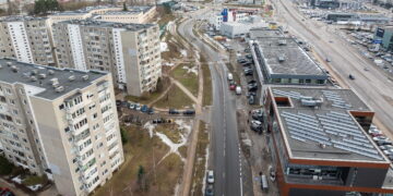 Gatvėje Fabijoniškėse išbandys triukšmo ir oro taršos mažinimo priemones