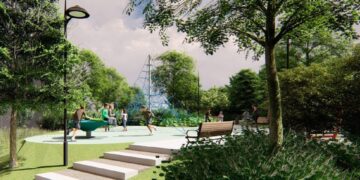 Nauja viešoji erdvė prie Saltoniškių verslo centro: gyventojai kviečiami išsakyti savo nuomonę