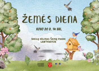 Pasaulinei žemės dienai Lentvaryje – akcija „Iškelk inkilą“
