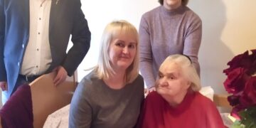 Gražus sutapimas, vasario 29 d. senolė sutiko 100-ąjį gimtadienį. Sveikiname!