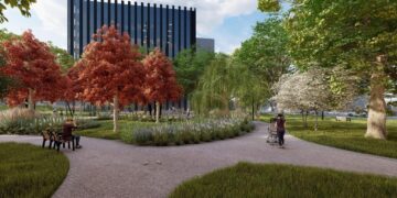 Šalia Savanorių prospekto daugiabučių – sutvarkyta žalioji erdvė