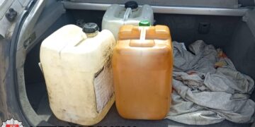 Po gaudynių sulaikytas degalų vagis