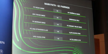 Pirmajame etape – dvikova prieš Suomijos klubą