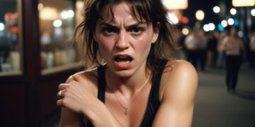 Girta moteris užpuolė pareigūną