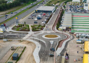 Gariūnuose virš judraus plento bus pastatytas pėsčiųjų viadukas