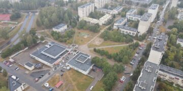 Miesto darže Šnipiškėse – derliaus nuėmimo metas