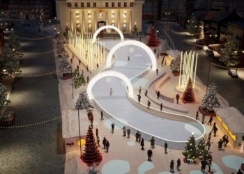 Vilniaus magiška žiemos čiuožykla įsikurs Rotušės aikštėje